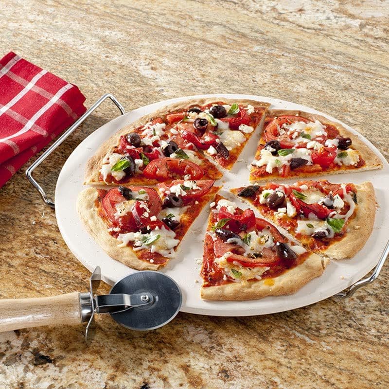 Nordic Ware Pizza Stone Set 13 inch - Tan