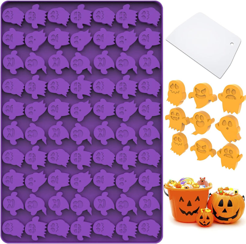 77 Gingerbread Man Silicone Molds - Food Grade for Baking Pudding Candy - with Baking Scraper