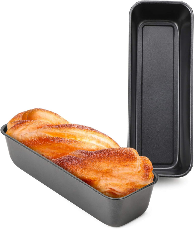 Beasea Pullman Loaf Pan 2 Pack Non-Stick Bread Mold with Lid for Baking