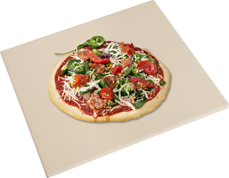Honey-Can-Do Pizza Stone - 14 x 16 Natural Clay - Oven and Grill Use