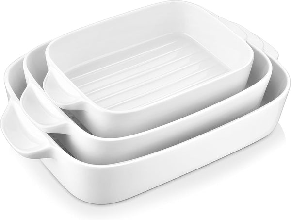 Ceramic Casserole Dish Set - White - BAKE Series