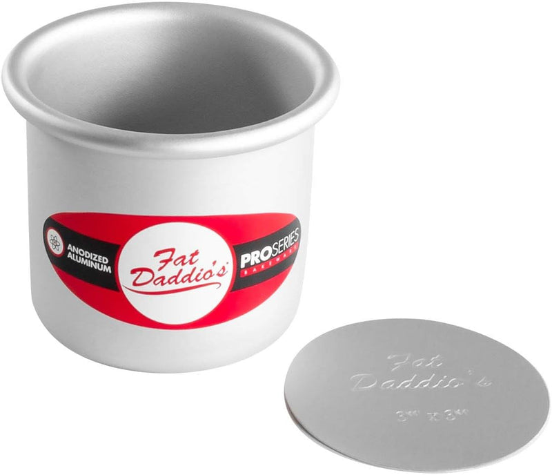 Fat Daddios 6x3 Inch Round Cheesecake Pan - Silver