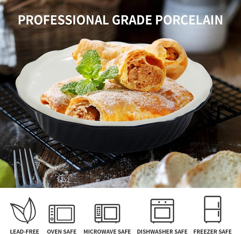 9 Ceramic Pie Pan Set - 2 Pack