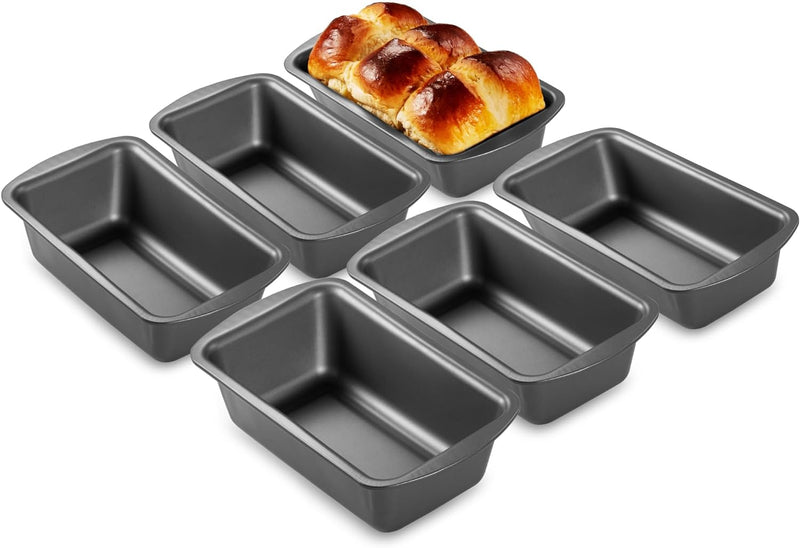 HONGBAKE Nonstick Bread Tin 3-Pack - Perfect for Homemade Bread 85 x 45 Inches Grey
