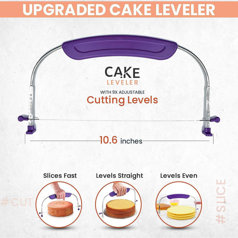 RFAQK 133PC Round Cake Pan Set with Baking and Decorating Supplies