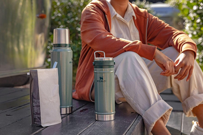Stanley Wide Mouth Insulated Bottle - 24hr HotCold Stainless Thermos BPA-Free