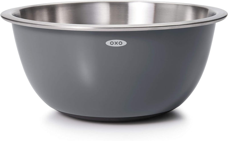 OXO Good Grips 3-Piece Mixing Bowl Set - Stainless-Steel - White