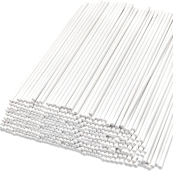 White Lollipop Sticks - 500 Count 4-Inch length - Ideal for Candy Cake Pops Chocolate and Cookies