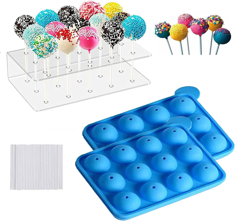 HiYZ Cake Pop Mold Set with Lollipop Maker Kit and Accessories