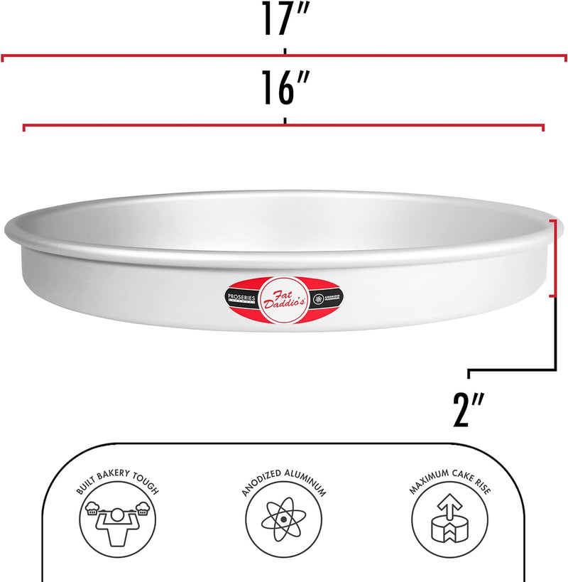 Fat Daddios Anodized Aluminum Round Cake Pan - 8x4 inch