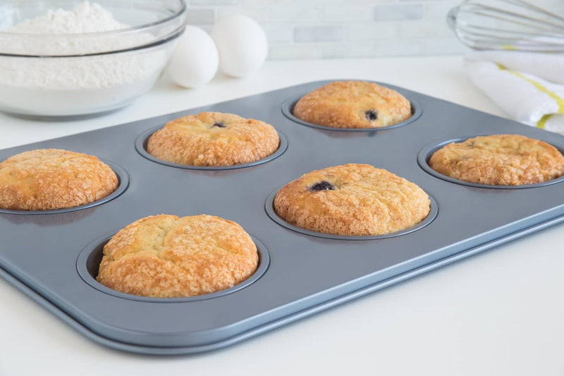 Non-Stick Baking Pan - 12 Cup Silver Whoopie Pie - Fox Run