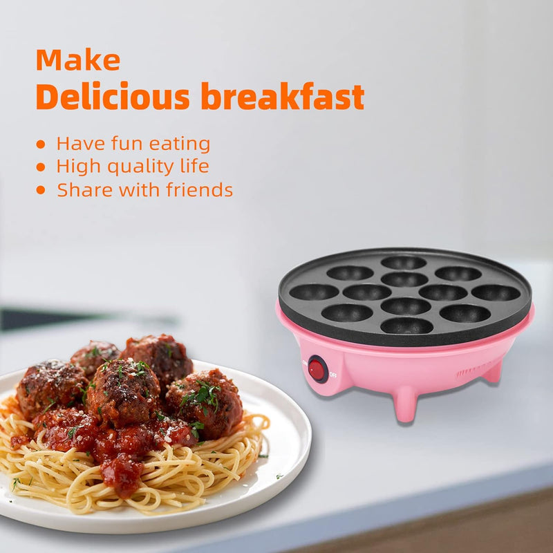 Electric Takoyaki Maker with Free Tools - Nonstick 8 Inch