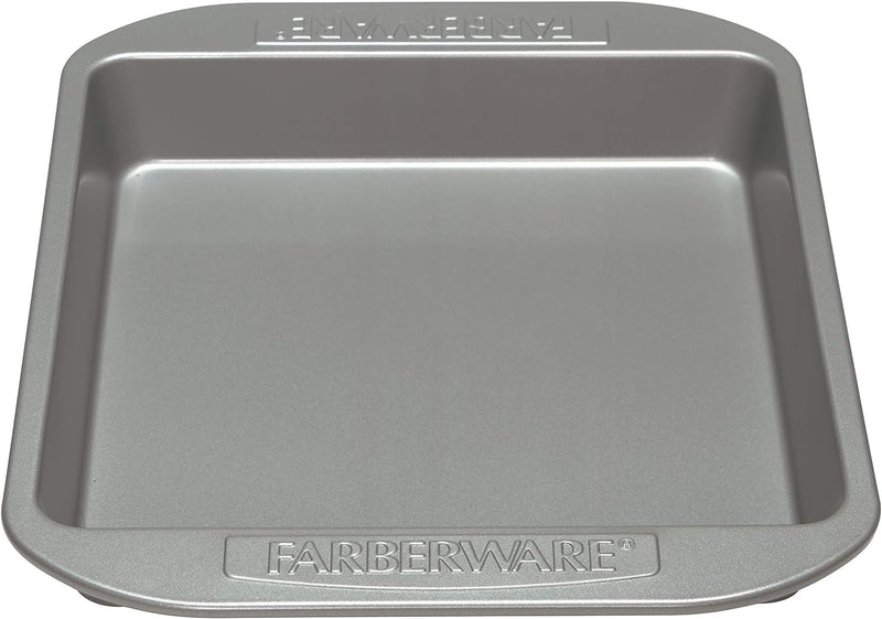 Farberware Nonstick Bakeware Cake Pan with Lid - 9x13 Inches Gray