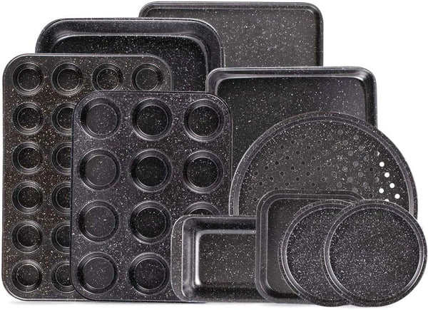 10-Piece Nonstick Ceramic Baking Set - Black Coating