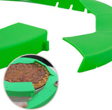Cornucopia Silicone Pie Crust Shields (2 pack), Adjustable Pie Protectors, Green