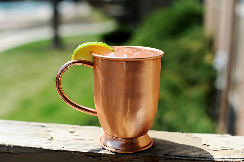 Alchemade 100% Pure Copper Barrel 16 Ounce Mug Perfect For Moscow Mules, Other Cocktails, Or Your Favorite Drinks - Will Keep Beverages Colder Longer