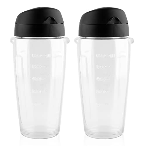 Oster Blender Replacement Parts - Smoothie Bottle Cups 2 Pack - Classic Series