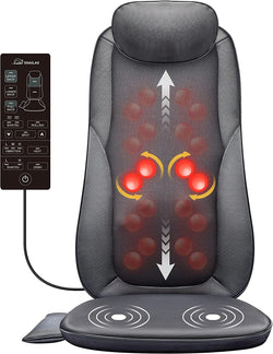 Snailax Back Massager with Heat, Shiatsu Massage Chair Pad for Back Pain, Rolling Kneading Massage Seat Cushion, Gifts for Women/Men, Stress Relax at Home Office