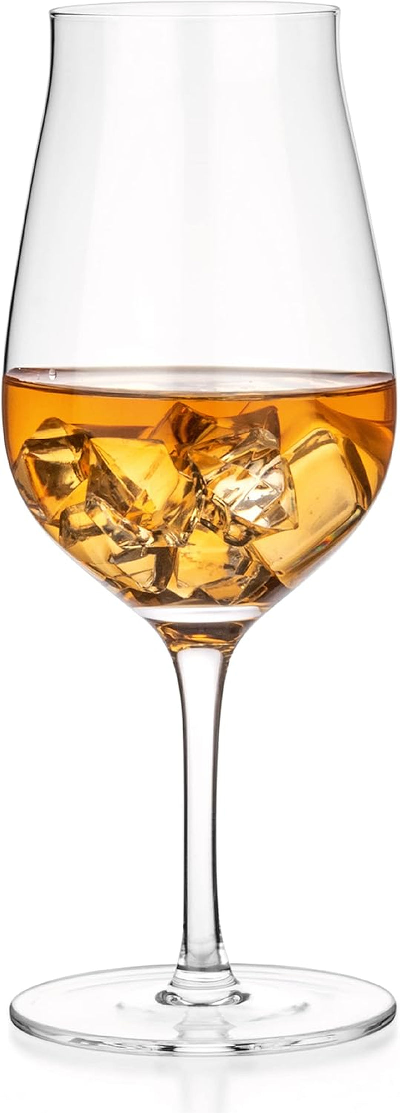 LUXBE - Bourbon, Brandy & Cognac Crystal Glasses Tulip Snifter, Set of 2 - Large Handcrafted LeadFree Glass - Great for Spirits Drinks - Whiskey Scotch - 10oz/300ml