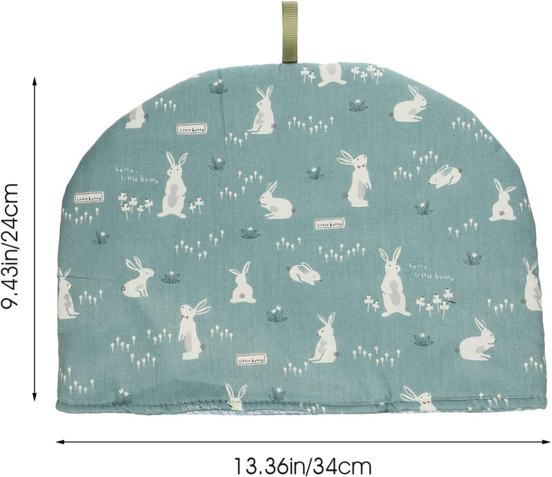 Kichvoe Tea Cosy Rabbit Printed Insulated Teapot Cover Keep Warm Tea Kettle Quilt for Home Kitchen Table Hotel Tea Party