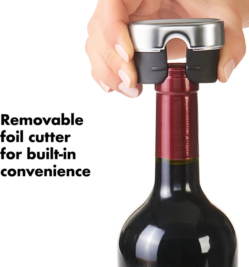 OXO SteeL Winged Corkscrew with Removable Foil Cutter, INOXO.3113400ML