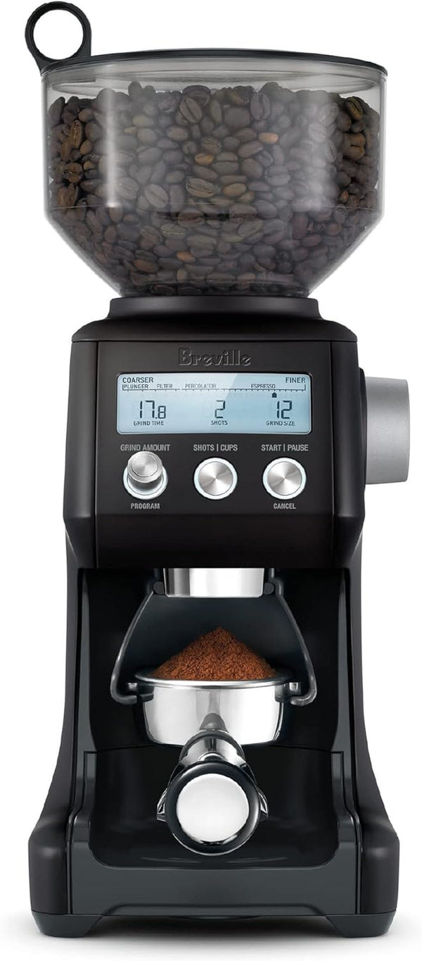 Breville Smart Grinder™ Pro Coffee Bean Grinder, Black Truffle, Small