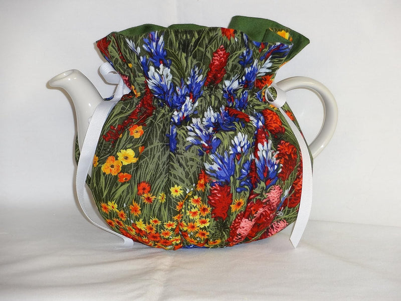 Pretty Field of Flowers 6 Cup Reversible Tea Pot Cozy