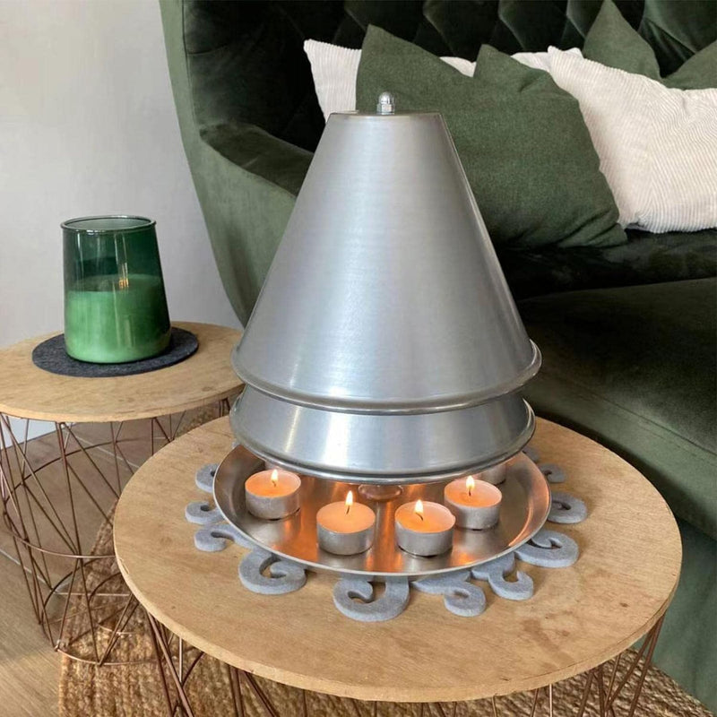 Tea Light Candle Heater Iron,Teapot Warmer | Double-Walled Tea Light Heater, Tea Light Candle Heater - Terracotta Candle Heater for Home Bedroom Garden Decor- Table Fireplace Oven Alternative