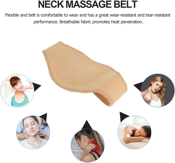 Heallily Neck Massager Tourmaline Neck Guard Self-Heating Belt Magnetic Therapy Wrap Neck Brace