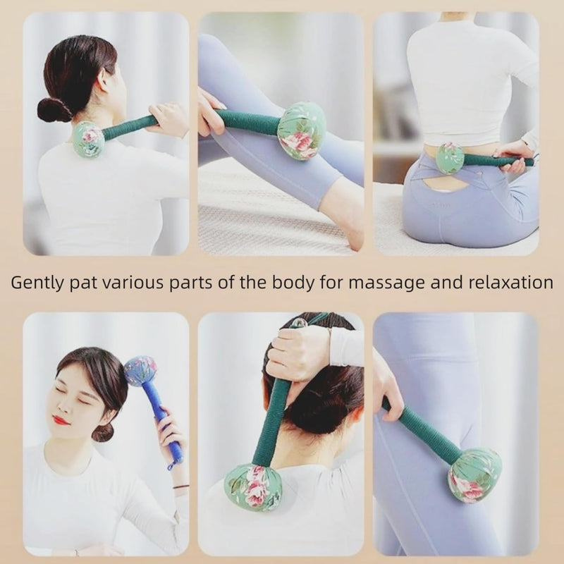 Manual Massage Tools ，Body Massage Hammer,Whole Body Massage Hammer,Back Pain Massage Hammer 2P Blue and Yellow