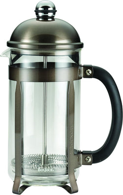 Bonjour Maximus French Press Coffee Maker, 8 Cup, Silver