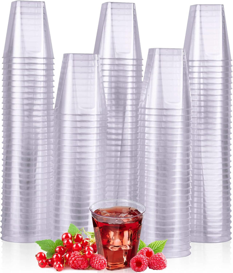 JOLLY CHEF 1000 Pack Plastic Shot Glasses-1 oz Disposable Cups-1 Ounce Tasting Cups-Party Cups Ideal for Whiskey, Wine Tasting, and Food Samples,Perfect for Halloween, Christmas,Thanksgiving Day Party