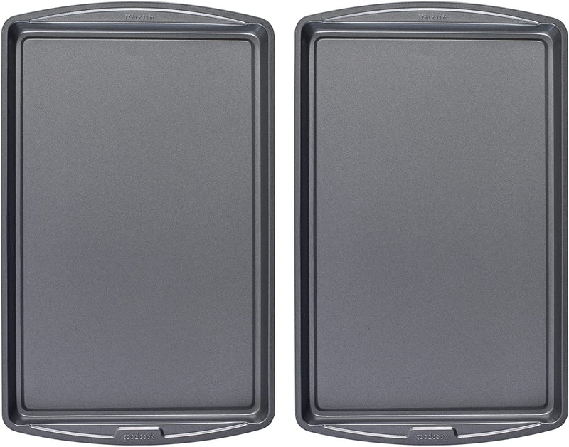 Goodcook Baking Sheet, 13 Inch x 9 Inch, Dark gray - 3 Piece