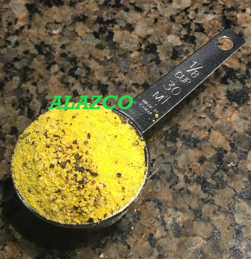 3pc STAINLESS STEEL ALAZCO COFFEE MEASURING SCOOP 1/8 CUP - Kitchen Baking Cooking Measuring Scoop Spice Herbs Salt Sugar Flour Cocoa Protein Powder Keto Cream Scoop