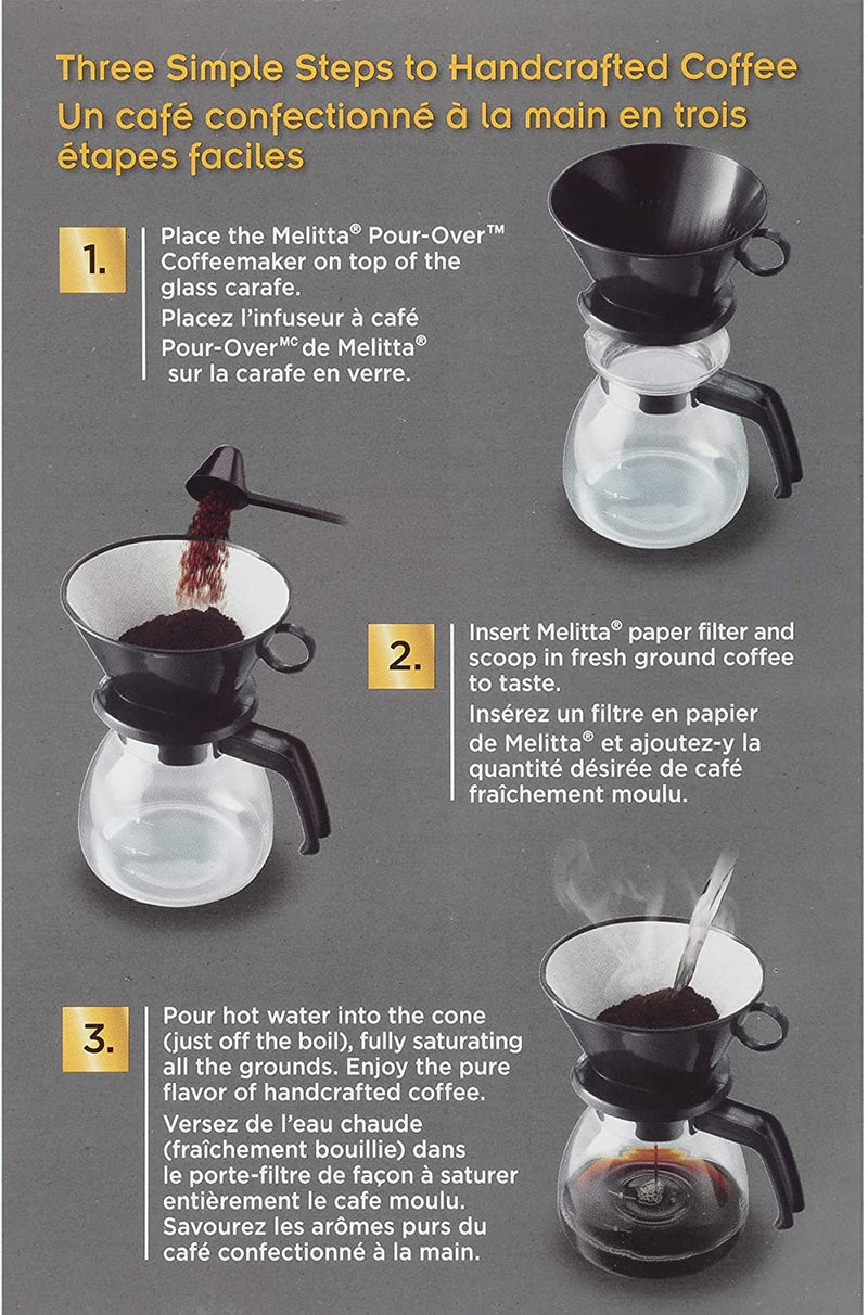 Melitta 640616 Coffee Maker, 52 oz, Glass Carafe