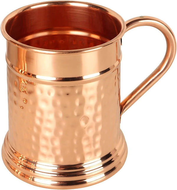 JYPR Large 22 Oz Moscow Mule Copper Mug | Handcrafted 100% Pure Copper Cup | Keeps Drinks Super Cold | Tankard Beer Stein | Best Gift for Copper Mule Enthusiasts
