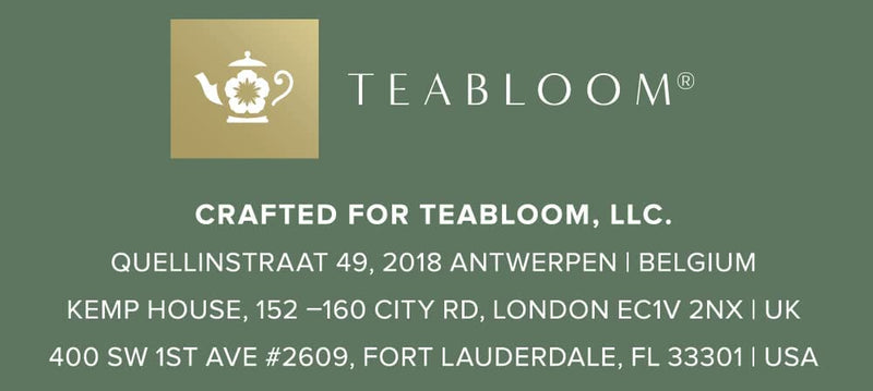 Teabloom Stovetop & Microwave Safe Teapot (40 oz) with Removable Loose Tea Glass Infuser – Includes 2 Blooming Teas – 2-in-1 Tea Kettle and Tea Maker