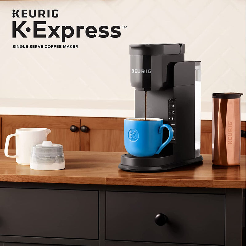 Keurig K-Express Coffee Maker, Single Serve K-Cup Pod Coffee Brewer, Black, 12.8” L x 5.1” W x 12.6” H