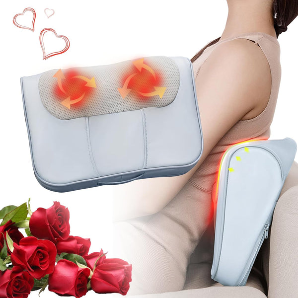 Back and Neck Massager with Heat,Shoulder Deep Tissue Massager,3D Deep Kneading Massage Pillow,Birthday Gifts for Women/Men/Mom/Him/Her