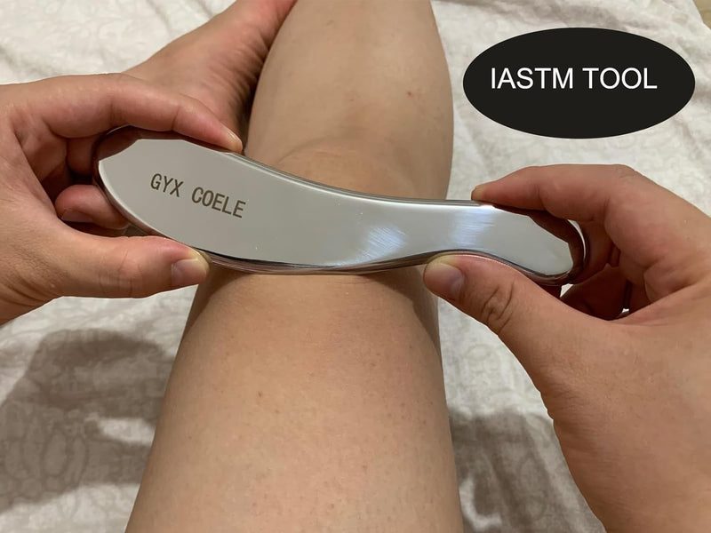 GYX COELE Stainless Steel Gua sha Scraping Massage Tool,IASTM Tool, Muscle Scraper Physical Therapy for Soft Tissue,Used for Back,Neck, Legs, Arms, Shoulder (G)