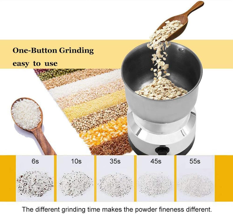 Mini Spice Coffee Grinder Electric 10s Fast Grinding Multifunction Smash Machine Portable Dry Grain Mill Grinder,Household Food Suitable Coffee Beans Grains Seasonings Spices