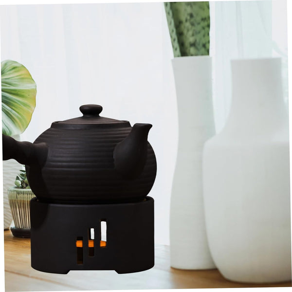 NOLITOY Tea Warmer Teapot Candle Stand Furnace Home Decoration Teapot Warmer Aromatherapy Burner Coffee Warmers Tea Stove Japanese Tea Pots Candle Holder Ceramics Stainless Steel