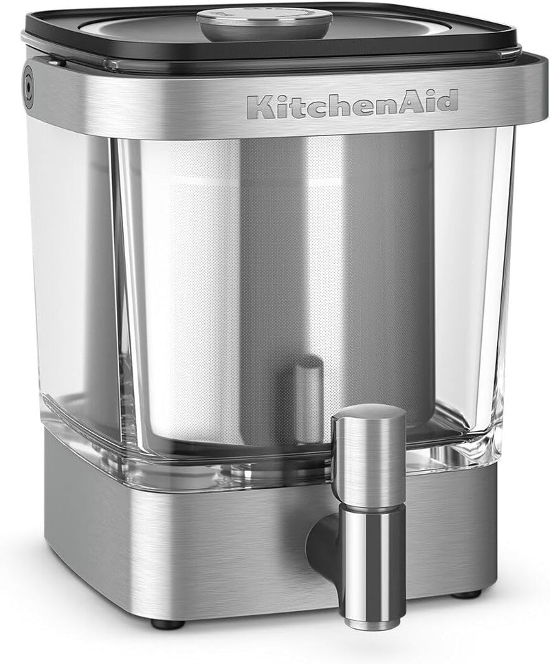 KitchenAid KCM4212SX Cold Brew Coffee Maker-Brushed Stainless Steel, 28 ounce