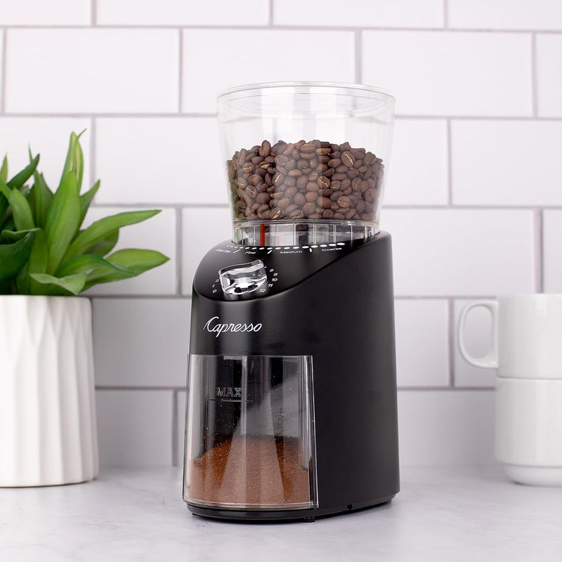 Capresso Infinity Plus Black Conical Burr Grinder