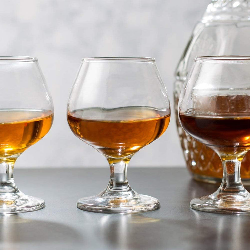 The Bar Glass Brandy Tasting Snifter Glass 5.5 oz (4, 5.5 oz)