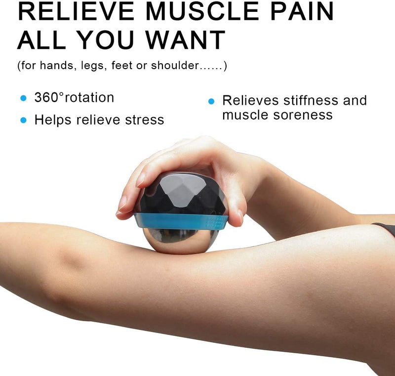 Coolrunner Cold Massage Roller Ball, Cryosphere Cold Massage Ball- Heat Therapy & Cold Therapy Relief with Cold Gel Core - Helps with Muscles Recovery and Inflammation for Shoulders, Neck, Arms