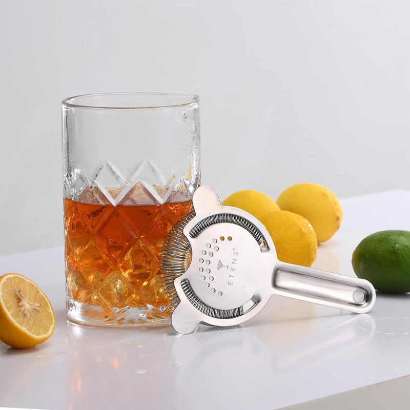 Etens Cocktail Strainer for Drinks, Bar Strainers for bartending, Martini Strainer for Boston Shaker and Mixing Glass, Bartender Hawthorne Strainer