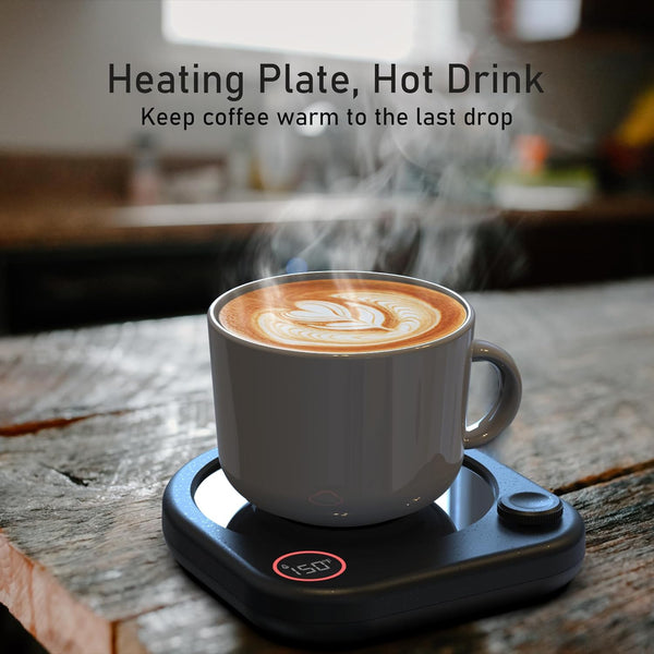 Oracer Coffeee Mug Warmer for Desk with Auto Shut Off, Coffee Cup Candle Wax and Electric Beverage Tea Milk Warmer Heating Plate