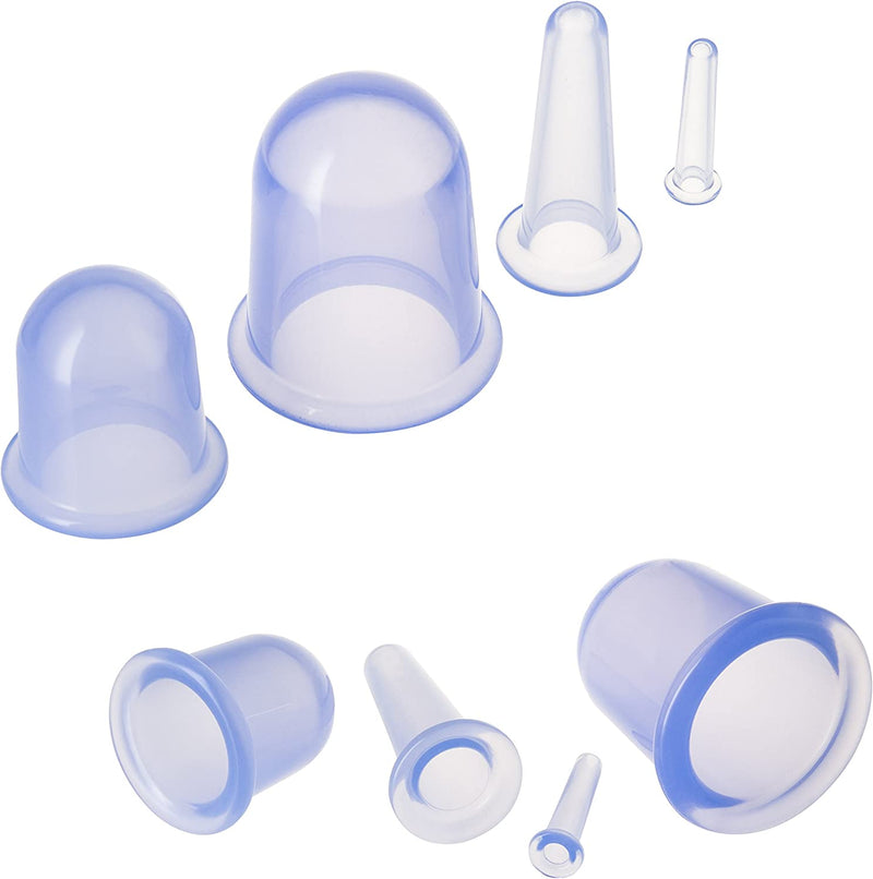 Body Cupping Therapy Sets - Sandine Face Cupping Set - Double Chin Reducer - Facial Cupping System - Silicone Massage Cups - Cupping for Cellulite Kit - Ideal to Shape your Cheeks, Chin by Sandine