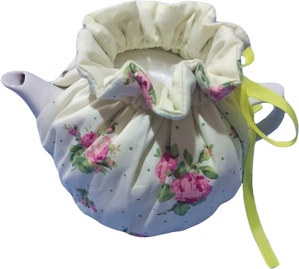 BYRIBBY Tea Cozies for Teapot Printed Vintage Floral Tea Cosy Cotton Kettle Tea Pot Cover Dust Proof Insulated Keep Warm